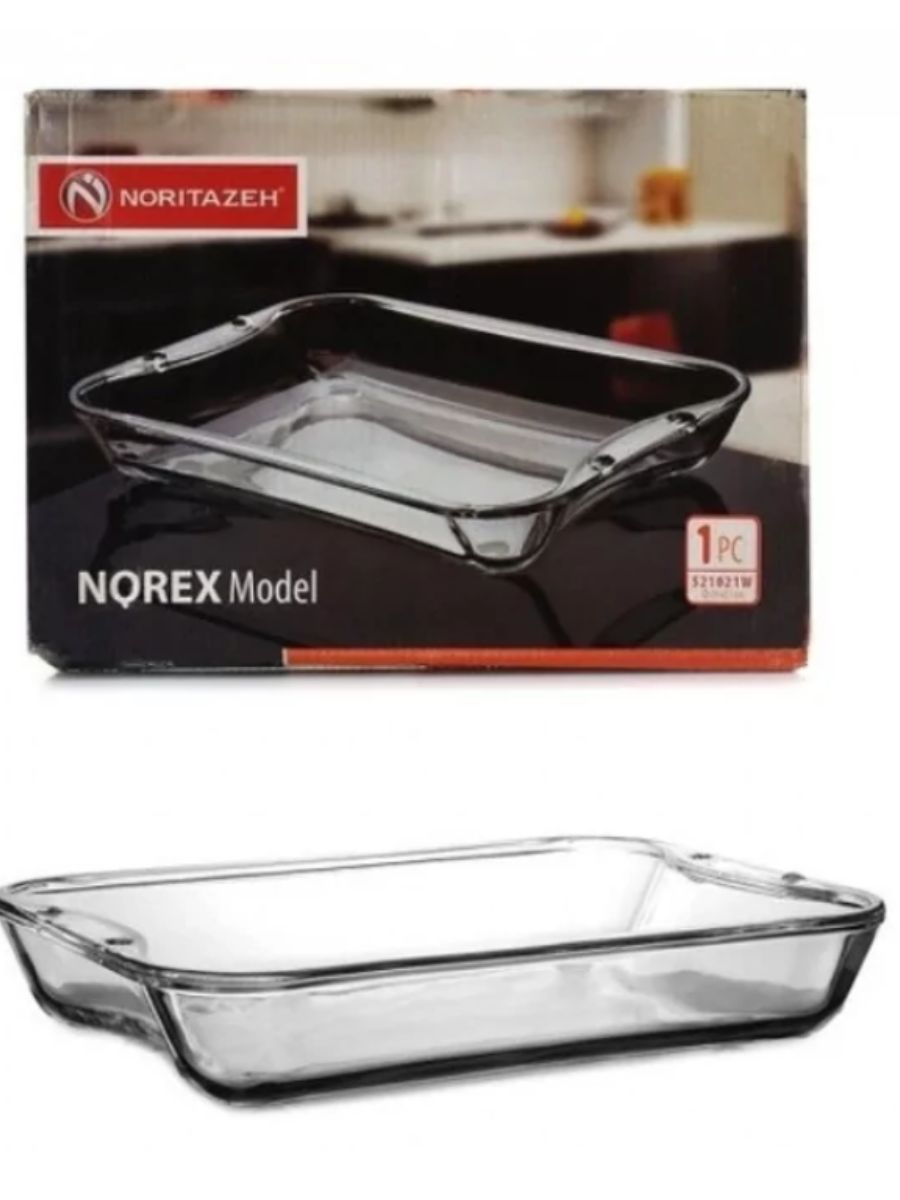 Блюдо прямоугольной формы, гладкое с двумя небольшими ручками NOREX 29*21 см, 1700 мл NORITAZEH — изображение 2