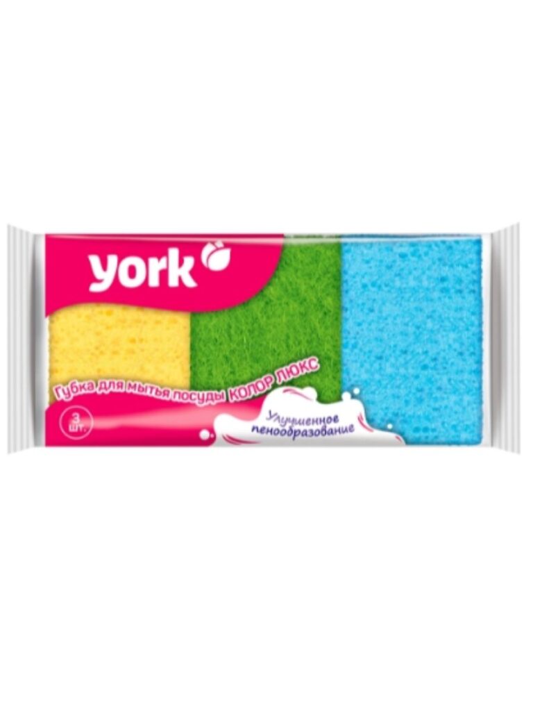 Губки для посуды YORK 3 шт
