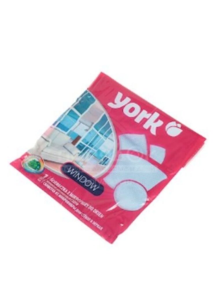 Салфетка бытовая для окон, микрофибра, 30 х 30 см, York