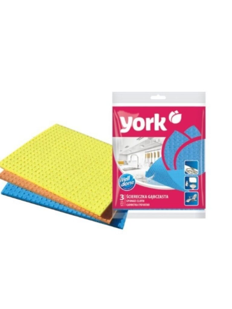 Салфетка губчастая YORK 3 шт