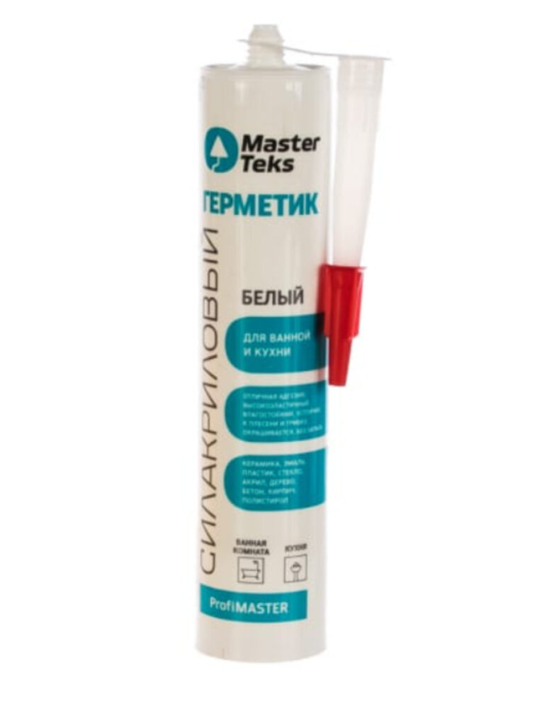 Герметик _PROFIMASTER_ силакрил. для ванной кухни 290 мл _MASTERTEKS_