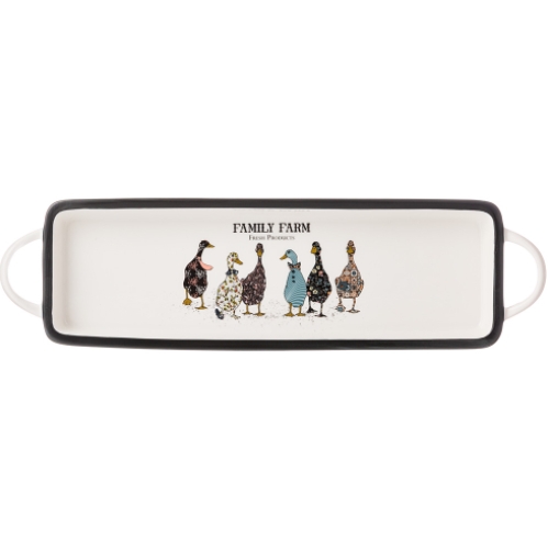 БЛЮДО С РУЧКАМИ LEFARD "FAMILY FARM" ПРЯМОУГ. 42*12*3,5 СМ