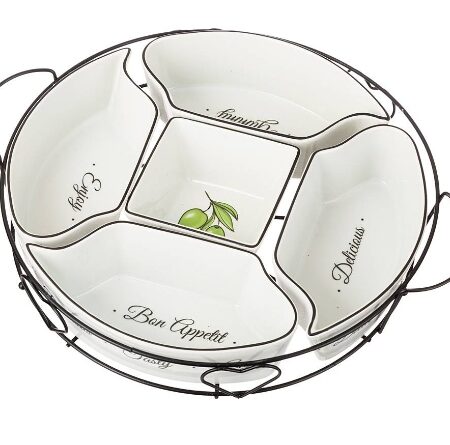 МЕНАЖНИЦА НА МЕТАЛ ПОДСТАВКЕ AGNESS "BON APPETIT" 27,5*5СМ