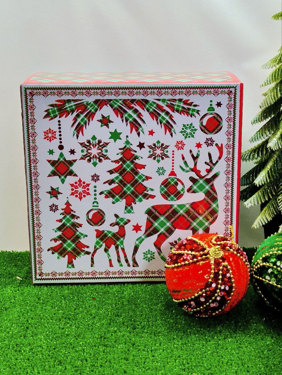 Салатник квадратный "Новогодняя сказка" 20*20*9см — изображение 2