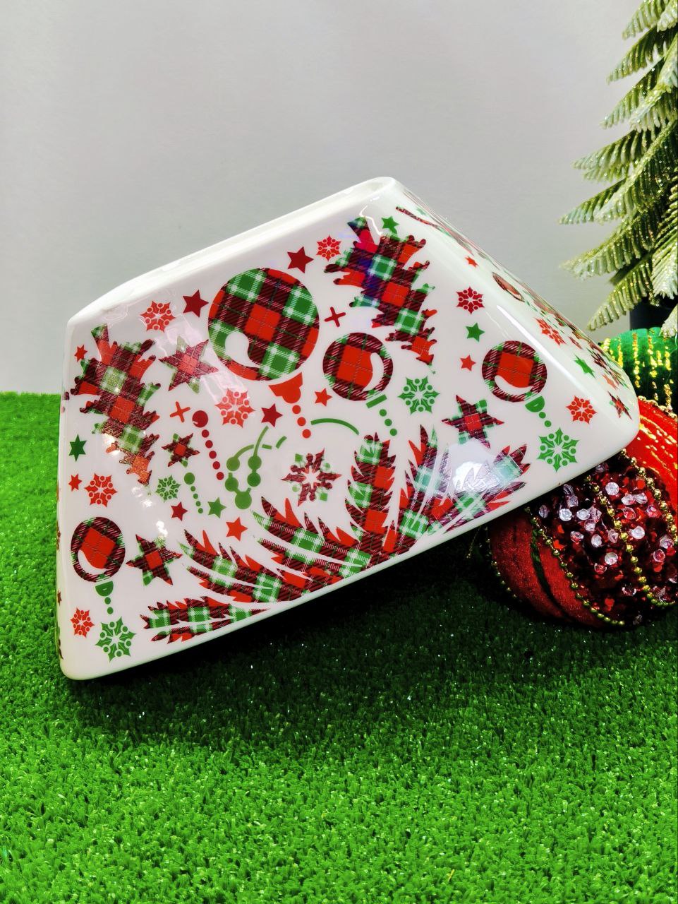Салатник квадратный "Новогодняя сказка" 20*20*9см — изображение 7