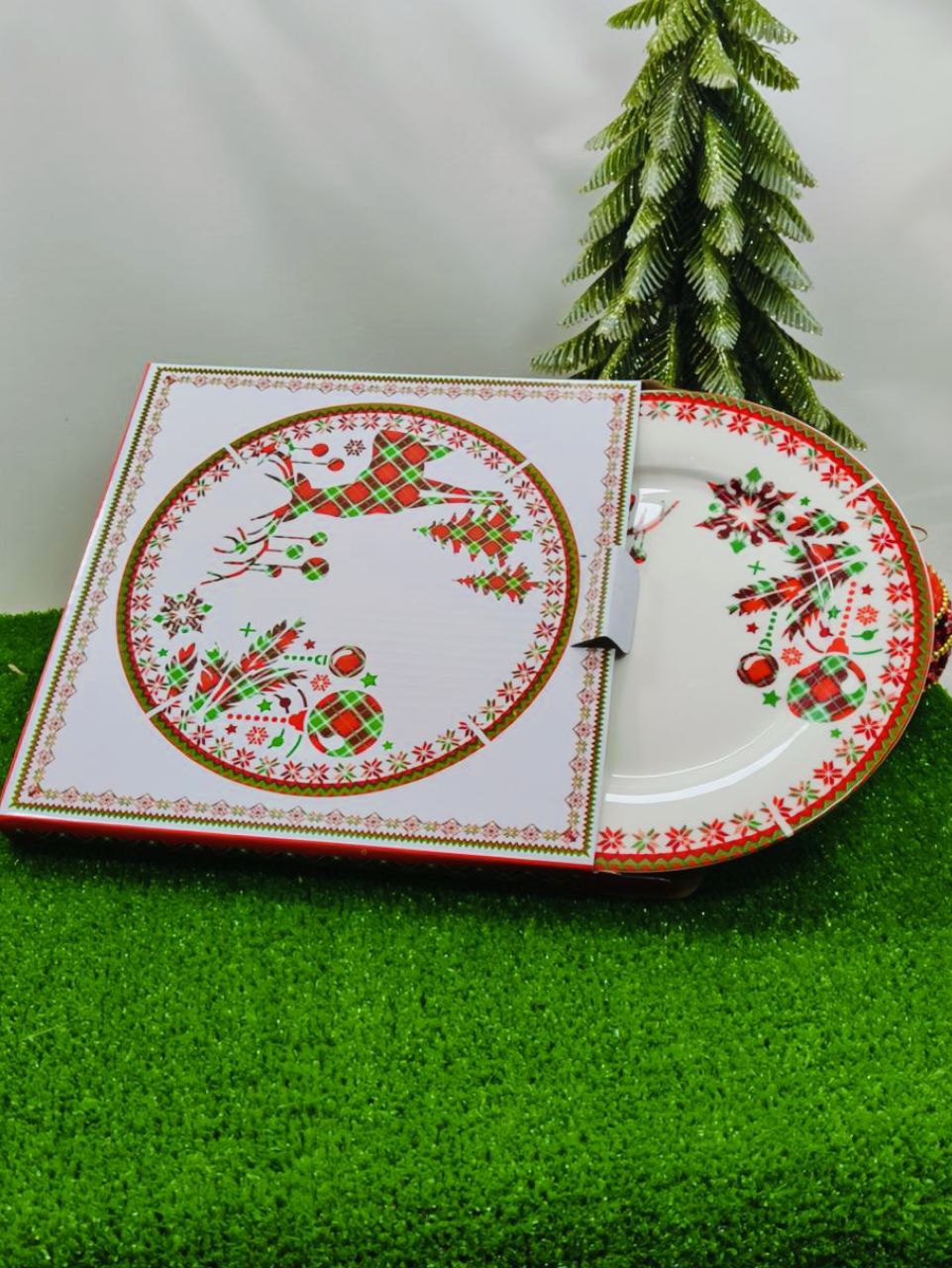 Тарелка закусочная "Новогодняя сказка" 20*20*2см — изображение 2