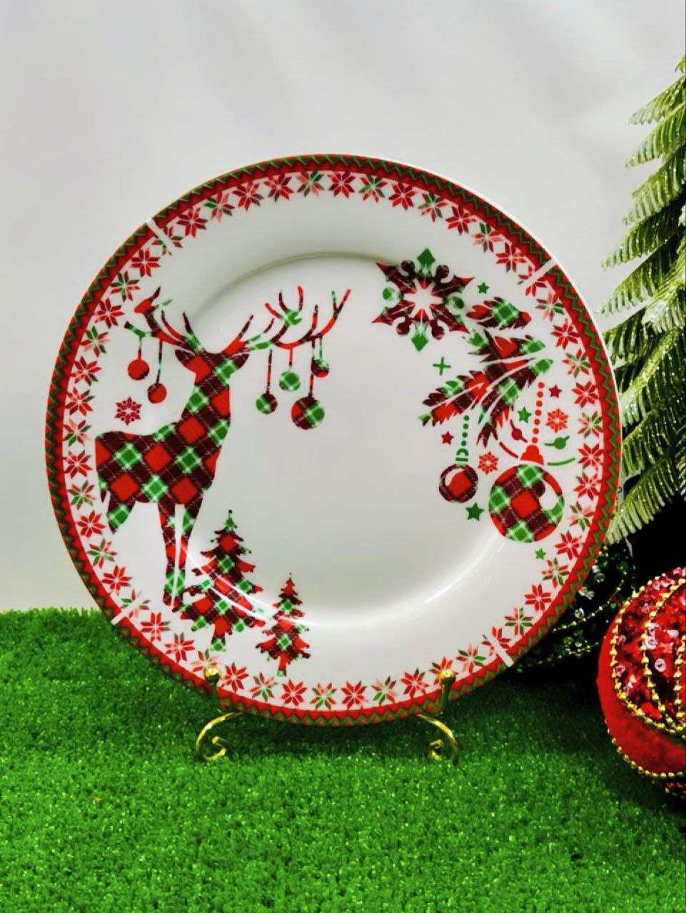 Тарелка закусочная "Новогодняя сказка" 20*20*2см — изображение 4