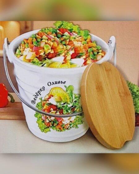 Салатник с бамбуковой крышкой